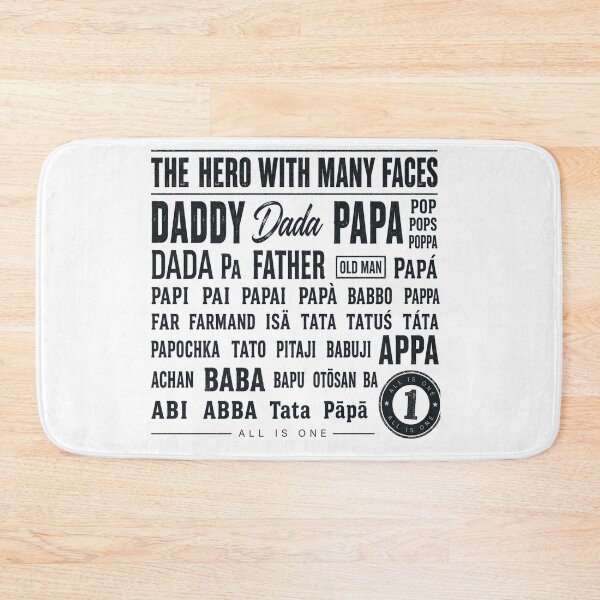 Item preview, Papá: héroe con muchas caras - Día del Padre - Papá, Papa, Appa, Pops, anciano, héroe designed and sold by 111Infiniteone.