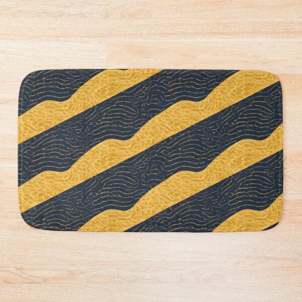 Item preview, Black and Gold Wave Stripes Pattern designed and sold by Luna-Flow.
