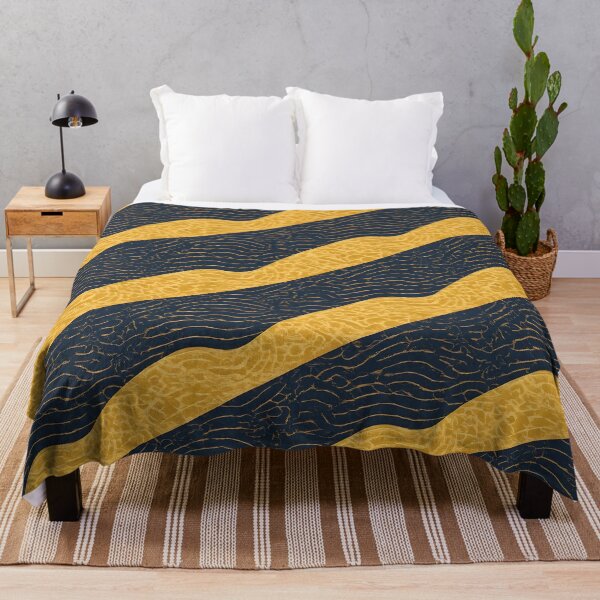 Item preview, Black and Gold Wave Stripes Pattern designed and sold by Luna-Flow.