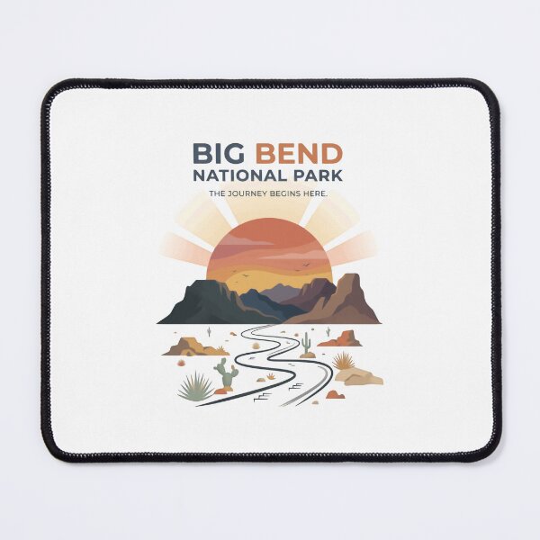 Item preview, Big Bend National Park The Journey Begins Here Travel Adventure Outdoor Enthusiast designed and sold by Simsimah26Parks.