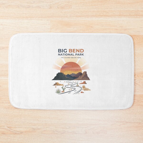 Item preview, Big Bend National Park The Journey Begins Here Travel Adventure Outdoor Enthusiast designed and sold by Simsimah26Parks.