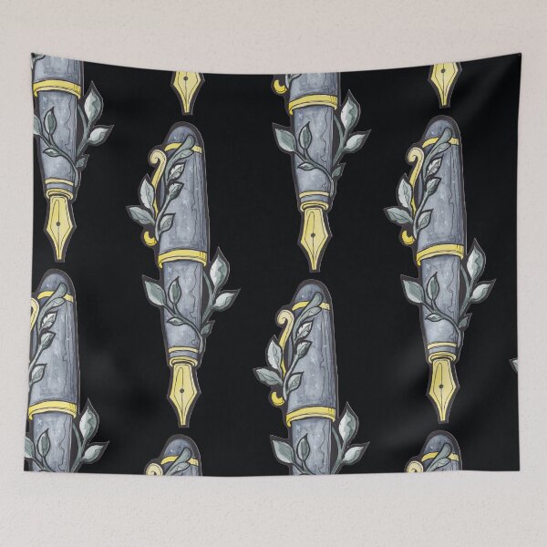 Item preview, Moonwoven Celestial Fountain Pen with Enchanted Vines designed and sold by Darkfully-Done.