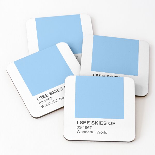Item preview, Wonderful World Collection (No.3 of 4) Song Blue Colour Swatch - Full Width designed and sold by The Colourful Game.