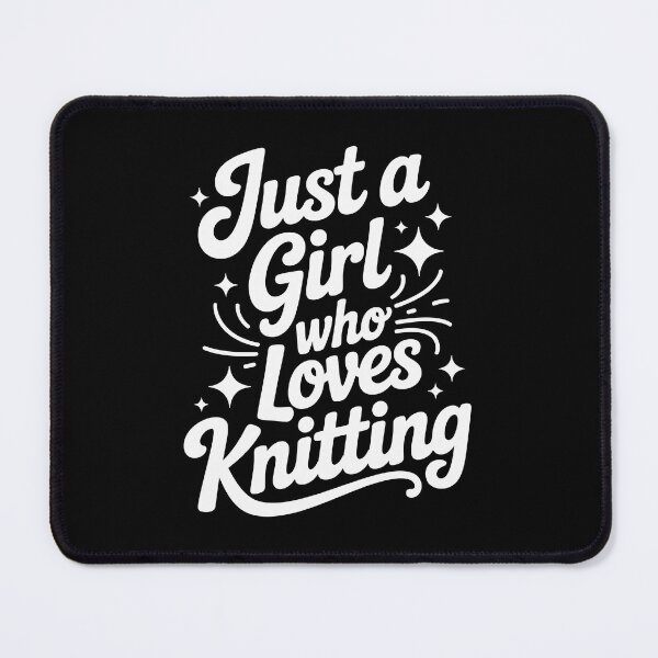 Item preview, just a girl who loves knitting designed and sold by jkrphoto.
