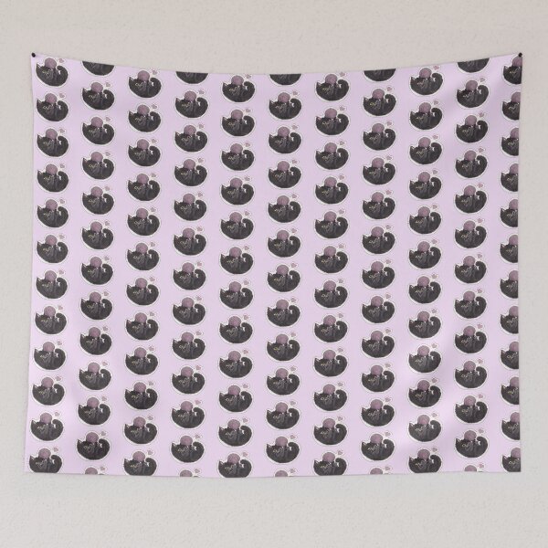 Item preview, Yarn Kitty — Cute Hand Drawn Gothic Cat Art designed and sold by Darkfully-Done.