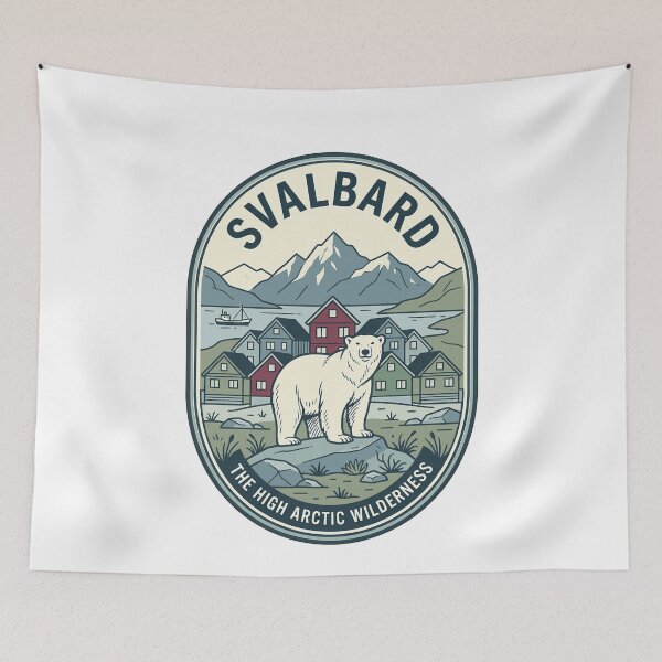 Item preview, Vintage Svalbard Polar Bear Arctic Wilderness Badge designed and sold by k3rstman1.