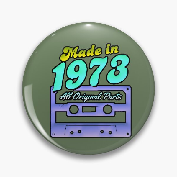 Item preview, Made In 1973 Retro Cassette 50th Birthday designed and sold by AstronautMerch.
