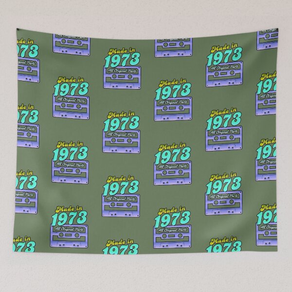 Item preview, Made In 1973 Retro Cassette 50th Birthday designed and sold by AstronautMerch.