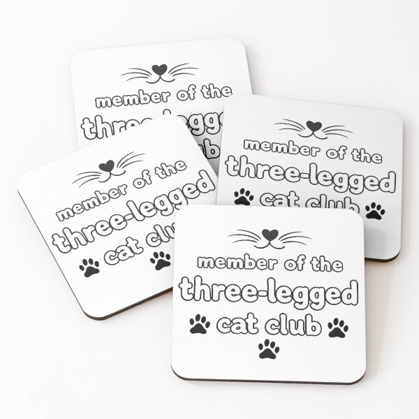 Item preview, Three-Legged Cat Club designed and sold by MoonMonkeyNbear.