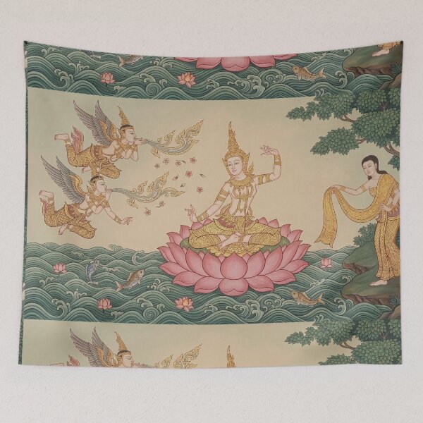 Item preview, The Thai Birth of Venus - Traditional Asian Art Reimagined designed and sold by SIAM MERMAID.