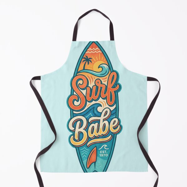 Item preview, Surf Babe – Groovy Coastal Word Design designed and sold by Sea Gem.
