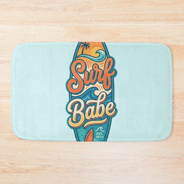 Item preview, Surf Babe – Groovy Coastal Word Design designed and sold by Sea Gem.
