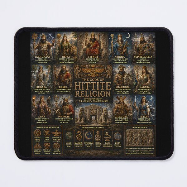 Item preview, Hittite Gods Collage | Ancient Anatolian Mythology Pantheon Art Featuring Tarhunt, Arinna & Kumarbi designed and sold by RockyLambda.