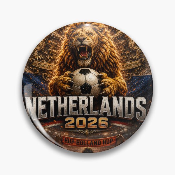 Item preview, Netherlands Football Lion 2026 | Oranje Pride Dutch Soccer Fan Art | World Cup Inspired Graphic designed and sold by Winetastic-Art.