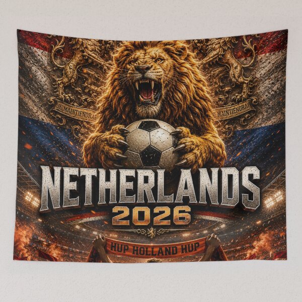 Item preview, Netherlands Football Lion 2026 | Oranje Pride Dutch Soccer Fan Art | World Cup Inspired Graphic designed and sold by Winetastic-Art.