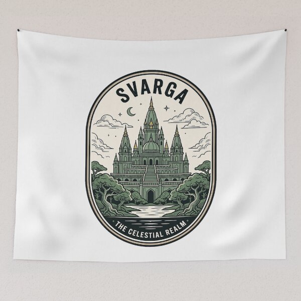 Item preview, Svarga The Celestial Realm Vedic Hindu Temple designed and sold by k3rstman1.