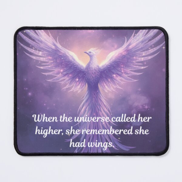 Item preview, When the Universe Called Her Higher, She Remembered She Had Wings designed and sold by MysticPurpleHue.