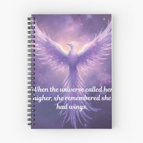Item preview, When the Universe Called Her Higher, She Remembered She Had Wings designed and sold by MysticPurpleHue.