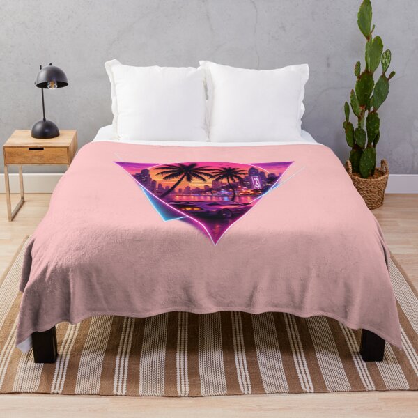 Item preview, Sunset Drive - Synthwae Palm Cit Artwork designed and sold by Ivory Code.
