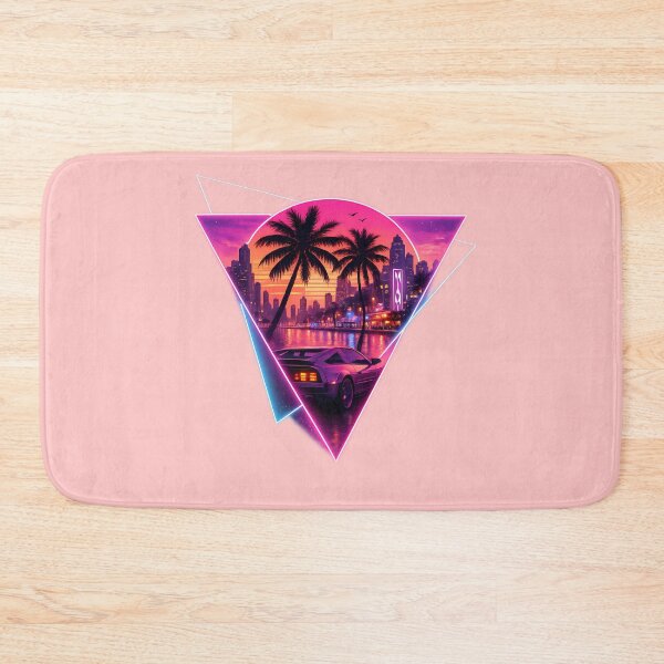 Item preview, Sunset Drive - Synthwae Palm Cit Artwork designed and sold by Ivory Code.