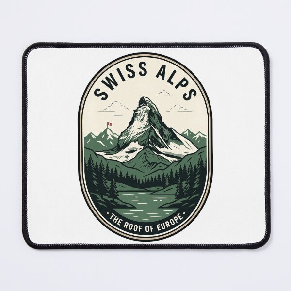 Item preview, Vintage Swiss Alps Matterhorn Mountain Travel Badge designed and sold by k3rstman1.