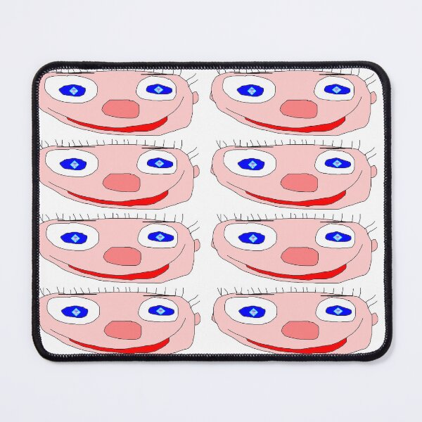 Item preview, a simple, hand-drawn digital illustration of a wide, cartoonish face designed and sold by buynowandtoday.