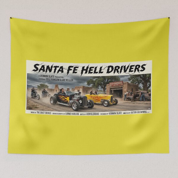 Item preview, ROAD MOVIE POSTER SANTA-FE HELL DRIVERS 1969 designed and sold by VERYOLDROAD BY AXTON BROWNING .
