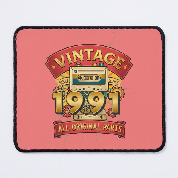 Item preview, Vintage 1991 All Original Parts Retro Cassette Design designed and sold by L&L.