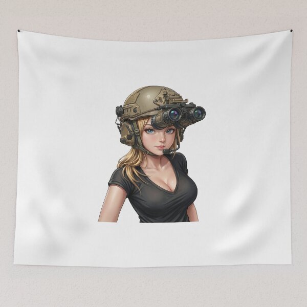 Item preview, Tactical NVG Girl - Night Operations Aesthetic designed and sold by RAWLIFEGRAPHIC.