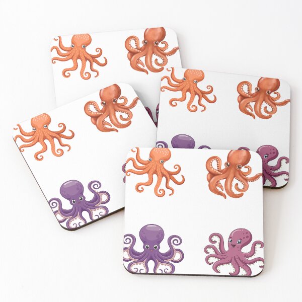 Item preview, Pack Cute Cartoon Octopus Pattern Colorful Sea Life Kawaii Aesthetic Sticker designed and sold by Art_IN_Design.