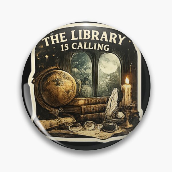 Item preview, The Library Is Calling – Dark Academia Book Lover Design designed and sold by vansaidshop ⭐⭐⭐⭐⭐.