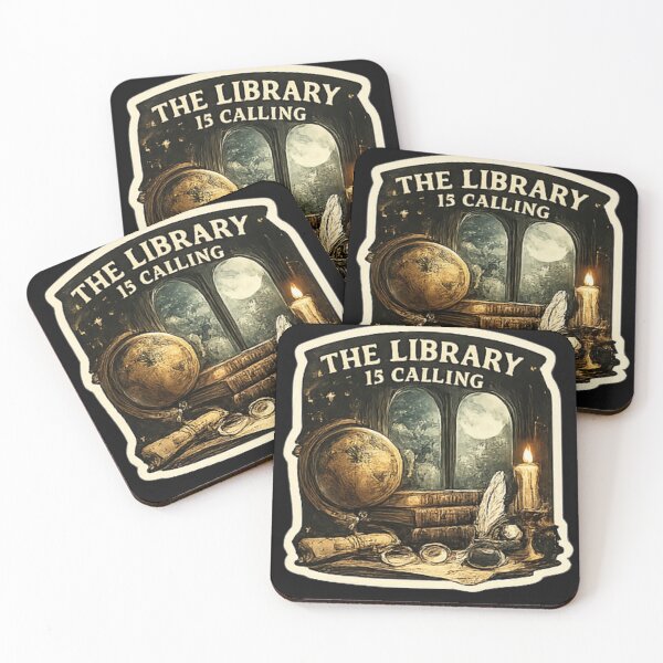 Item preview, The Library Is Calling – Dark Academia Book Lover Design designed and sold by vansaidshop ⭐⭐⭐⭐⭐.