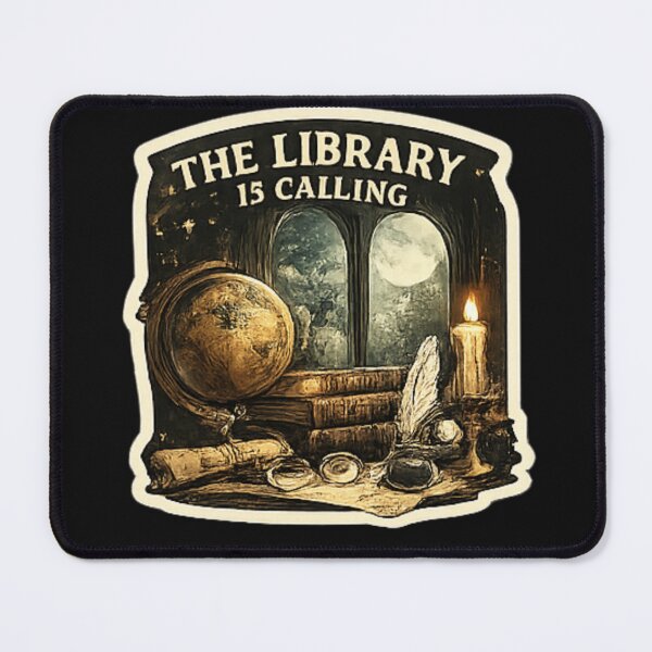 Item preview, The Library Is Calling – Dark Academia Book Lover Design designed and sold by vansaidshop ⭐⭐⭐⭐⭐.