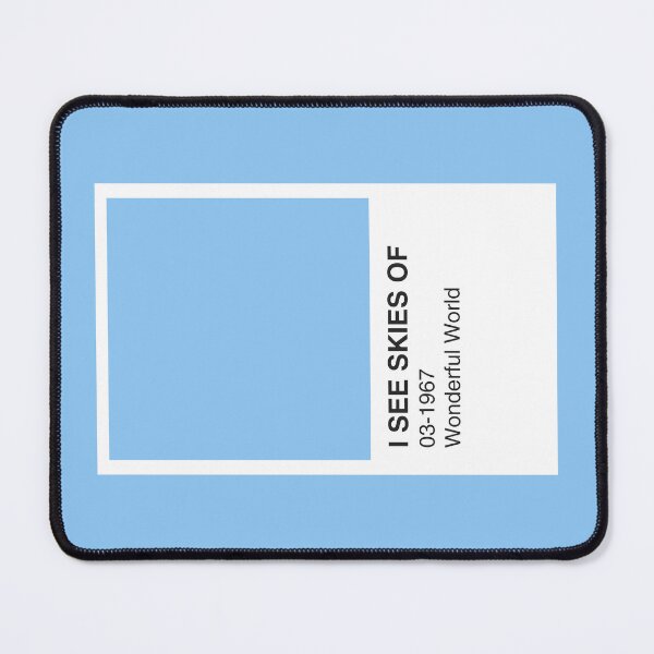 Item preview, Wonderful World Collection (No.3 of 4) Song Blue Colour Swatch - Blue Border designed and sold by The Colourful Game.