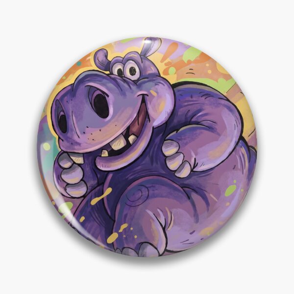 Item preview, Happy Hippo – Slide Edition designed and sold by NeonSpiritArt.