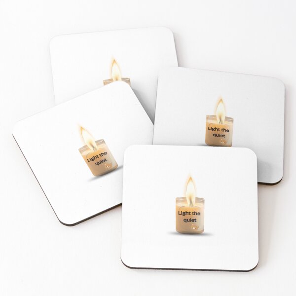 Item preview, Light The Quiet Candle Sticker | Minimal Cozy Calm Aesthetic Design designed and sold by Pandey14.