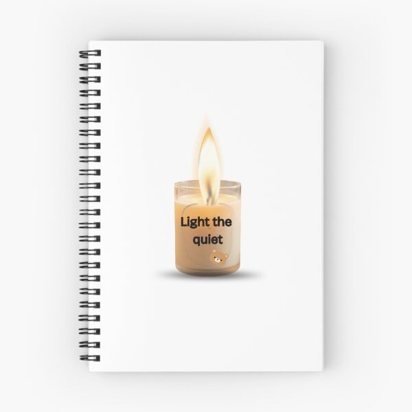 Item preview, Light The Quiet Candle Sticker | Minimal Cozy Calm Aesthetic Design designed and sold by Pandey14.