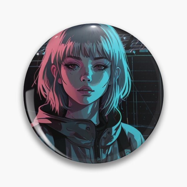 Item preview, Techwear Aesthetic Dark Anime Wall Art | Fierce Anime Illustration designed and sold by Joy-boy-op.
