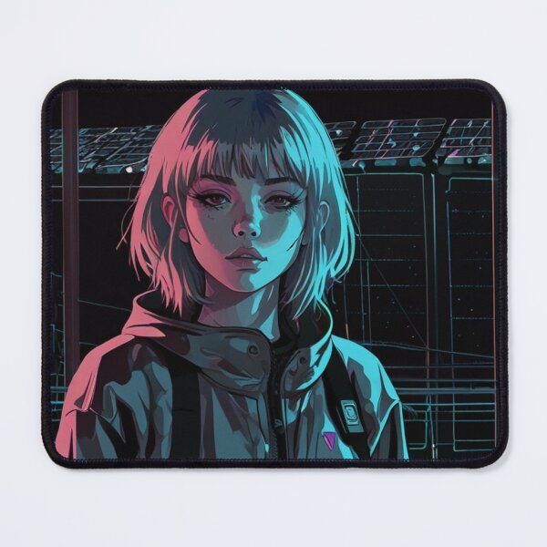 Item preview, Techwear Aesthetic Dark Anime Wall Art | Fierce Anime Illustration designed and sold by Joy-boy-op.
