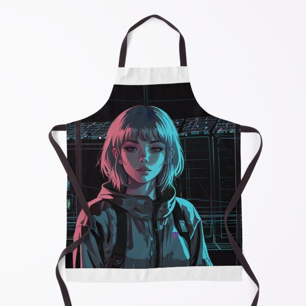 Item preview, Techwear Aesthetic Dark Anime Wall Art | Fierce Anime Illustration designed and sold by Joy-boy-op.