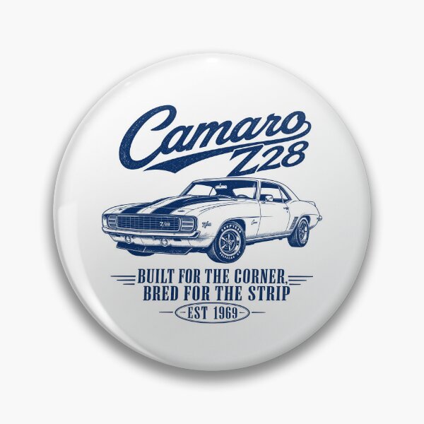 Item preview, Camaro Z28 1969 Vintage Muscle Car Art Print designed and sold by NullSpacePrints.