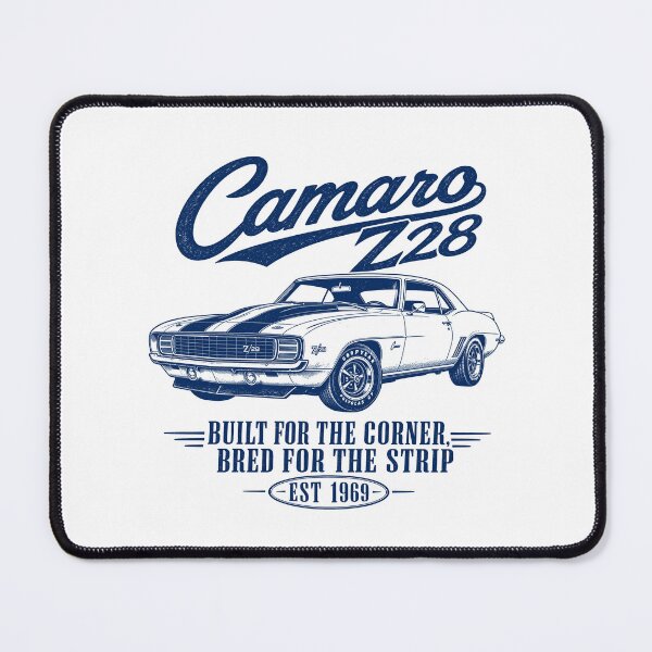 Item preview, Camaro Z28 1969 Vintage Muscle Car Art Print designed and sold by NullSpacePrints.