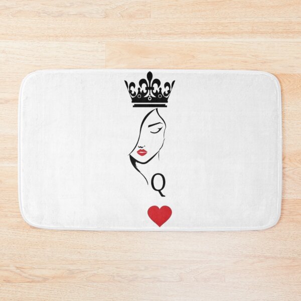 Item preview, Queen of Hearts Minimalist Line Art - Aesthetic Card Tattoo designed and sold by gokhanuzen.