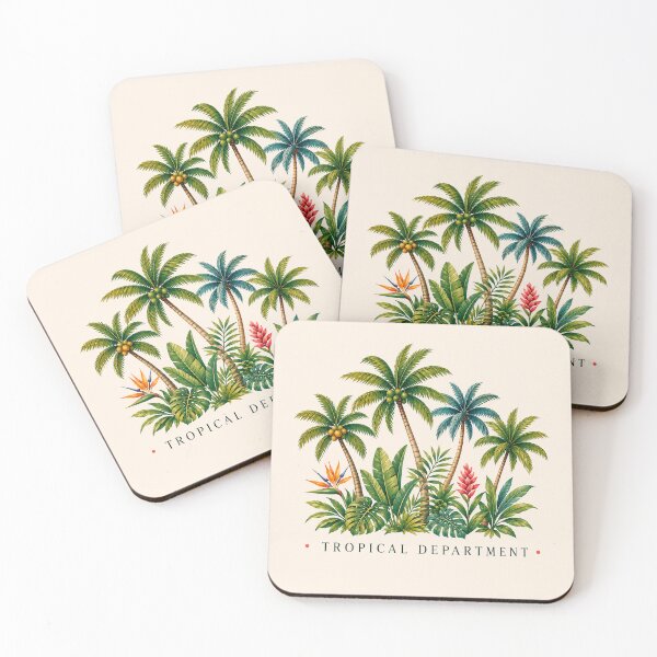 Item preview, Tropical Department | Palm Tree Island Lifestyle Illustration designed and sold by Islabonita..