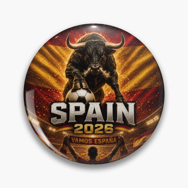 Item preview, Spain Football Bull 2026 | Spanish Soccer Fan Art | La Roja Pride International Football Inspired Design designed and sold by Winetastic-Art.