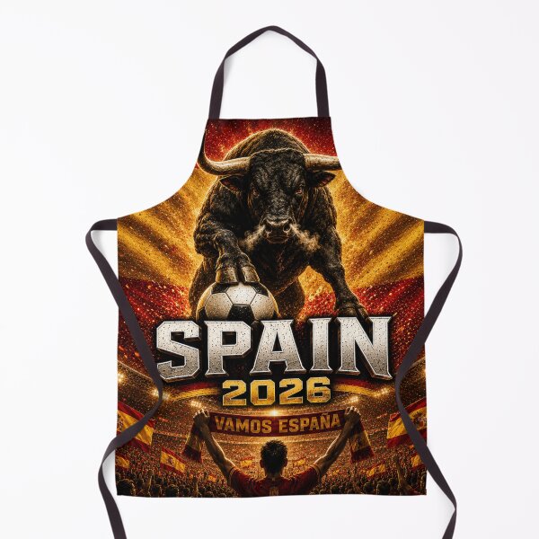 Item preview, Spain Football Bull 2026 | Spanish Soccer Fan Art | La Roja Pride International Football Inspired Design designed and sold by Winetastic-Art.