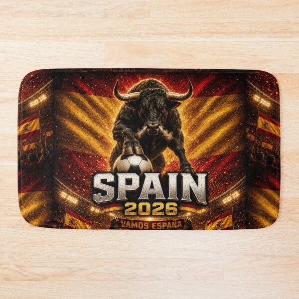 Item preview, Spain Football Bull 2026 | Spanish Soccer Fan Art | La Roja Pride International Football Inspired Design designed and sold by Winetastic-Art.