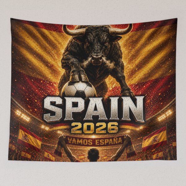 Item preview, Spain Football Bull 2026 | Spanish Soccer Fan Art | La Roja Pride International Football Inspired Design designed and sold by Winetastic-Art.