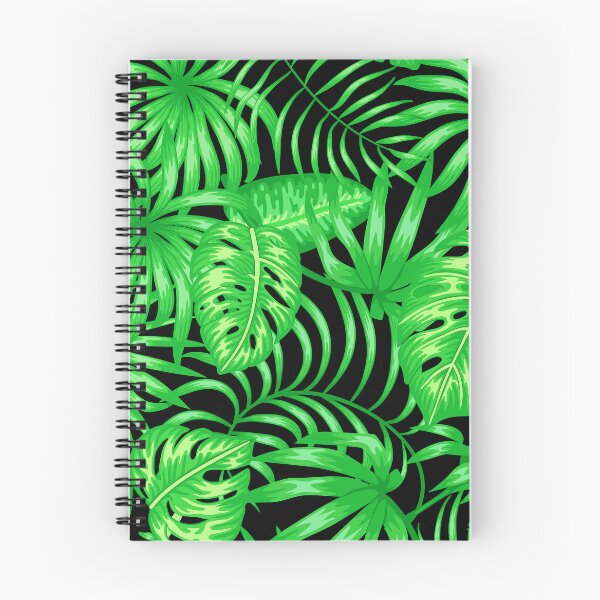 Item preview, Tropical Palm Leaves Island Style Pattern On Black designed and sold by DEC02.