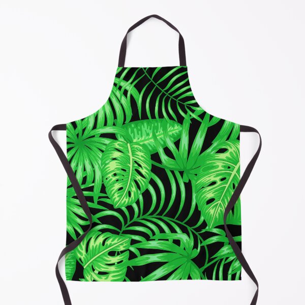 Item preview, Tropical Palm Leaves Island Style Pattern On Black designed and sold by DEC02.